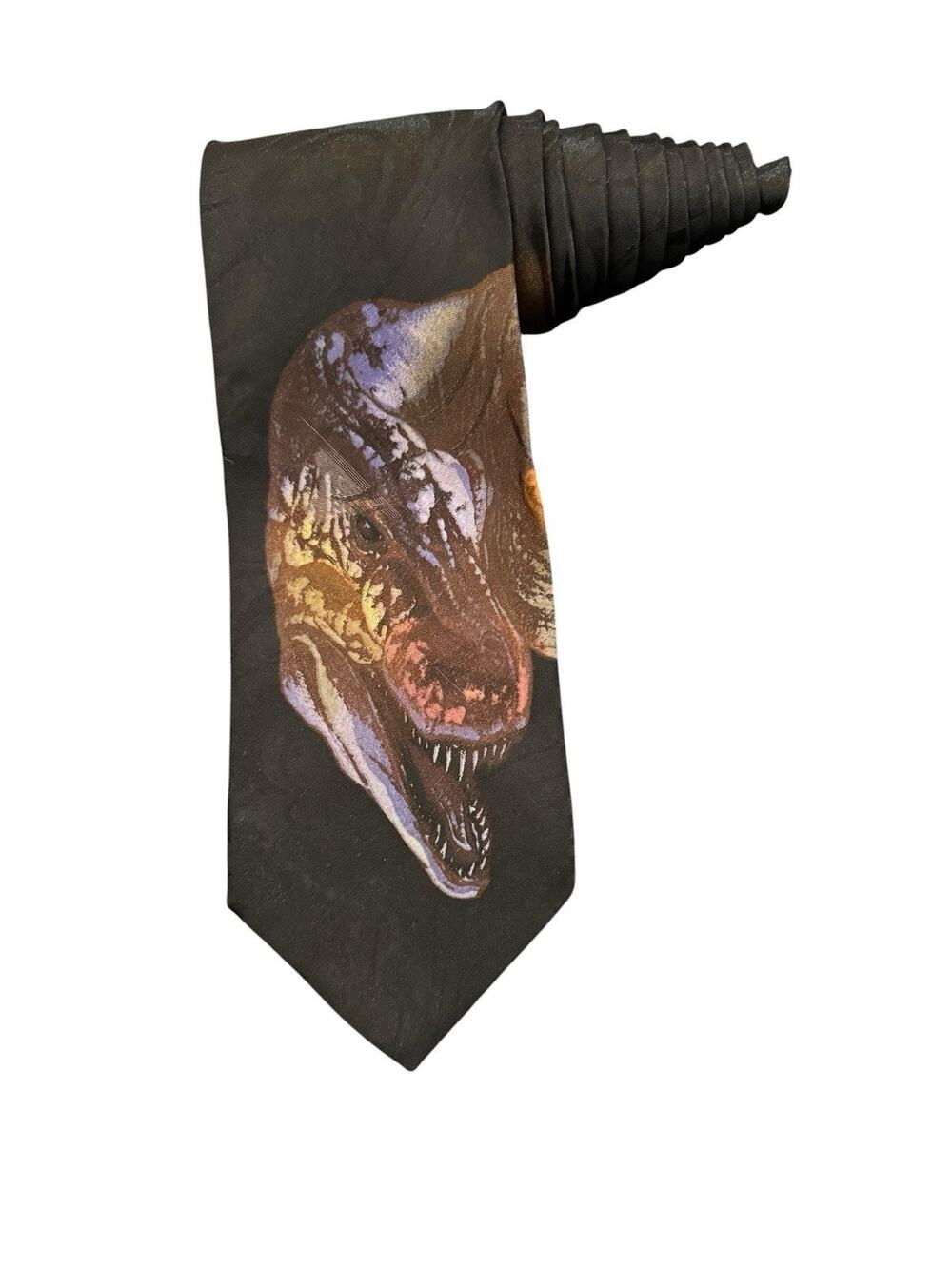 Vintage Rare Jurassic Park Tyrannosaurus Rex T Rex Vintage Novelty Necktie